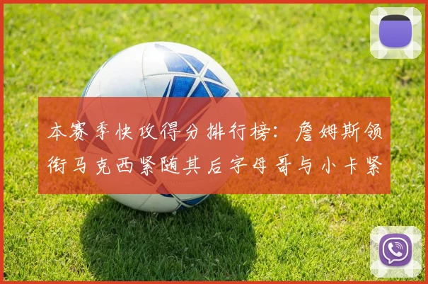 本赛季快攻得分排行榜：詹姆斯领衔马克西紧随其后字母哥与小卡紧追不舍